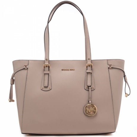 borsa shopping donna voyager in pelle cipria