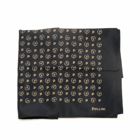Foulard quadrato donna con stampa Heritage nero