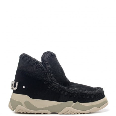 eskimo trainer logo rhinestone nero