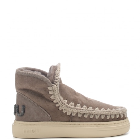 eskimo sneaker bold glit logo grigio