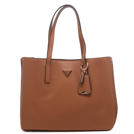 borsa a spalla donna cognac con logo