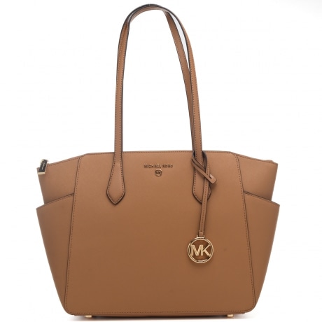 borsa donna shopping media marylin in pelle saffiano pale peanut
