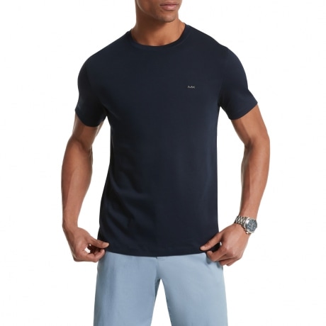 t-shirt uomo sleek mk a maniche corte blu