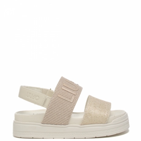 Sandali bimba chantal 714 python butter con logo