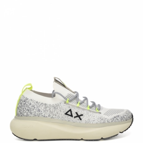 Sneakers running da uomo Jupiter Knit con maxi suola bianco fluo