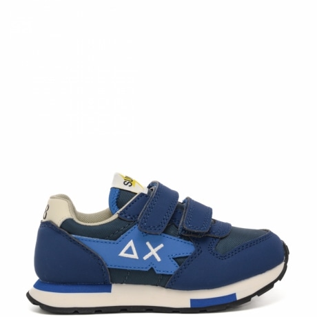 Sneakers da bimbo Niki Solid con strappi in velcro navy blue