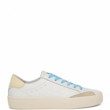 Sneakers da uomo Street Leather bianco panna