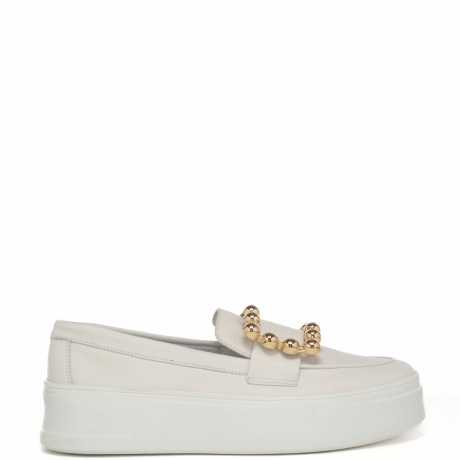 Scarpe donna calzata slip on bianco