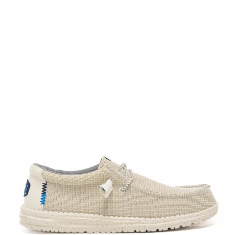 mocassini da uomo wally sport mesh con lacci elastici e suola leggera bianco white
