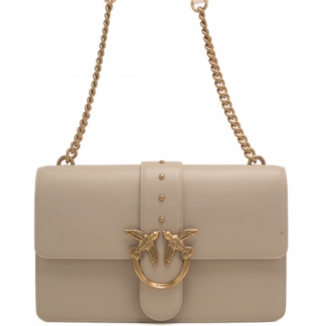 borsa a tracolla love one classic beige grigio