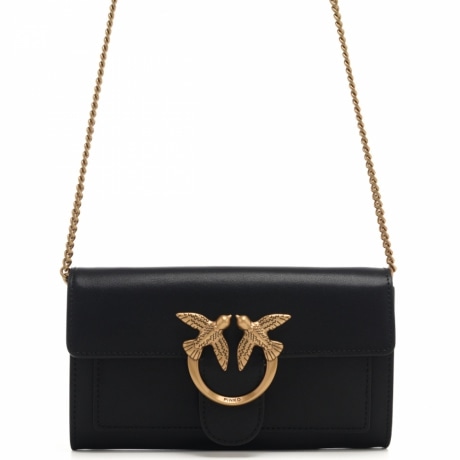 Borsa a tracolla Love One Pochette nero oro