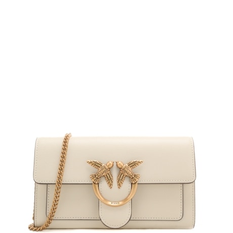 Borsa a tracolla Love One Pochette avorio oro