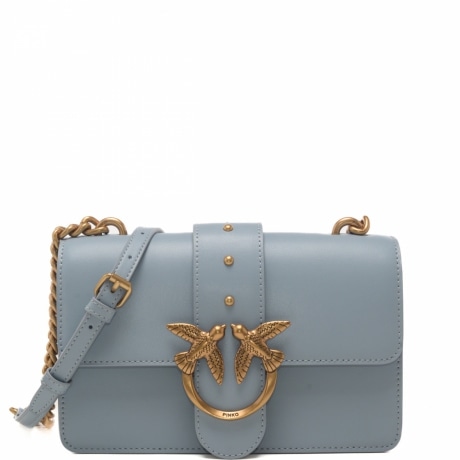 borsa a tracolla donna love one mini azzurra