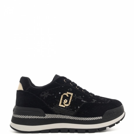 sneakers da donna amazing 23 con lacci in tessuto nero black