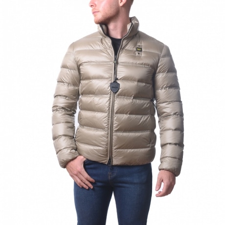 giubbino corto da uomo belmont imbottito in piuma beige