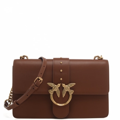 borsa a tracolla love one classic in pelle cuoio antico