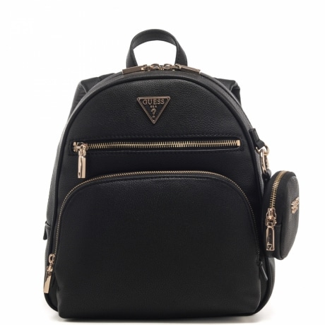 zaino da donna power play tech con charm pochette nero