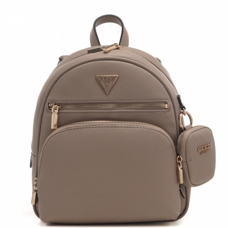 zaino da donna power play tech con charm pochette taupe