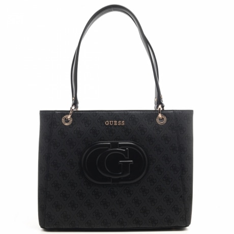 borsa shopping da donna mietta noel tote con trama logo 4g coal