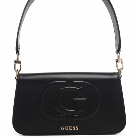 borsa a spalla da donna mietta flap shoulder bag con tracolla nero black