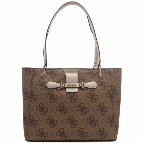 borsa shopping da donna nolana noel tote con trama logo 4g latte logo