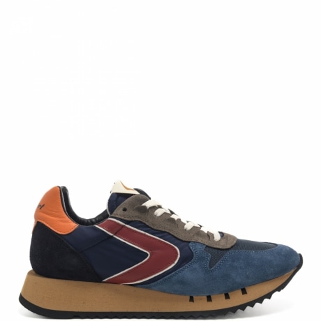 sneakers da uomo magic heritage 2577 in camoscio e tessuto mesh blue