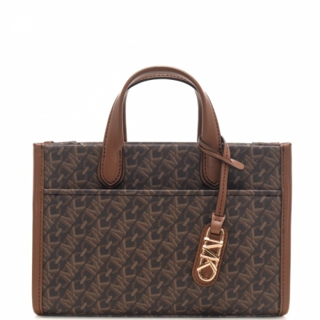 borsa a mano donna in pelle brown luggage con tracolla