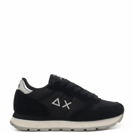 sneakers da donna ally solid nylon con logo sulla parte esterna e sul retro nero 
