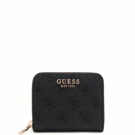 portafoglio da donna con pattern logo 4g nero e grigio 