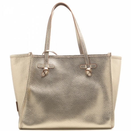 borsa a spalla da donna marcella in vera pelle bottalata oro 
