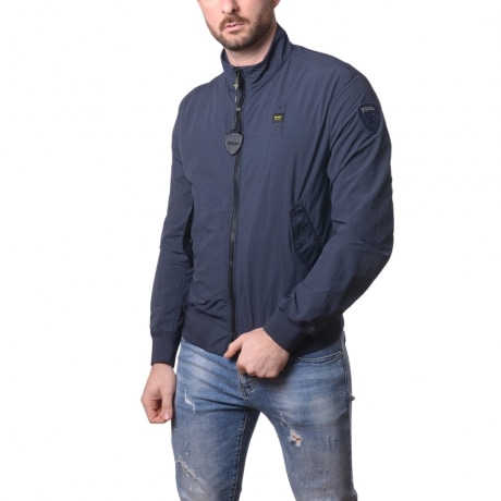 bomber da uomo alwin leggero e sfoderato blu 