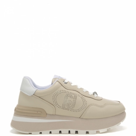sneakers da donna amazing 20 con maxi logo puntinato avorio 