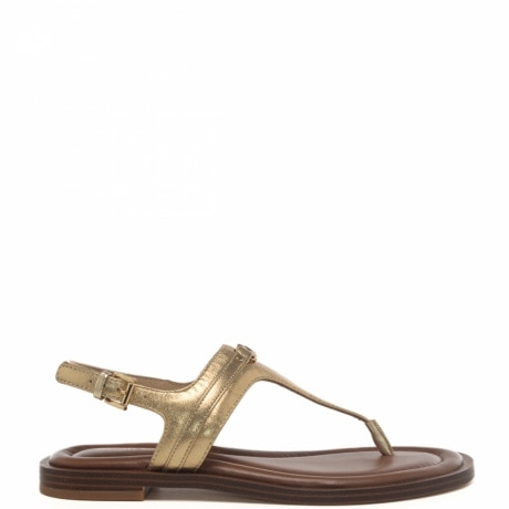 sandali infradito da donna mandy thong in vera pelle oro