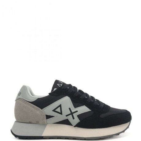 sneakers da uomo jaki 2.0 solid con inserti in suede nere 