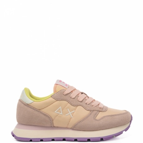 sneakers da donna ally solid nylon con logo sulla parte esterna e sul retro porcellana