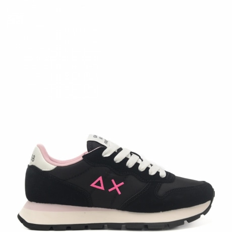 sneakers da donna ally solid  nylon con logo sulla parte esterna e sul retro nere 