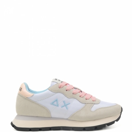 sneakers da donna ally solid nylon con logo sulla parte esterna e sul retro  bianche 