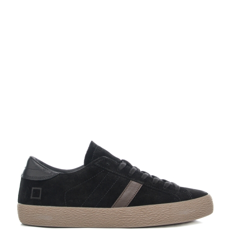 sneankers da uomo hill low  con tomaia in suede e inserti a contrasto colore nere