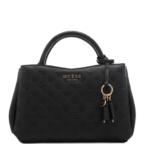 borsa a mano da donna piccola con trama con logo 4g inciso all over nera