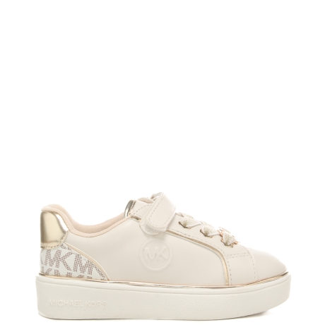 sneakers da bambina JEM MCCLAIN con inserto con logo monogram sul retro vaniglia 