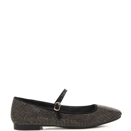 scarpe basse da donna Diva 2 con micro strass all over fume