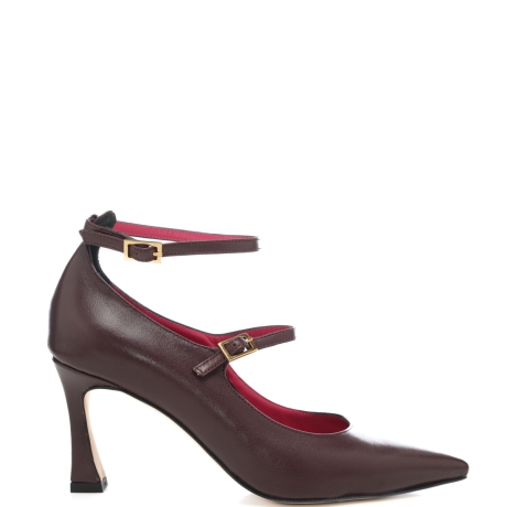 scarpe da donna con doppio cinturino con fibbia bordo 