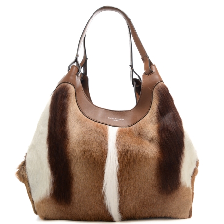 borsa a spalla da donna dua in vera pelle naturale 