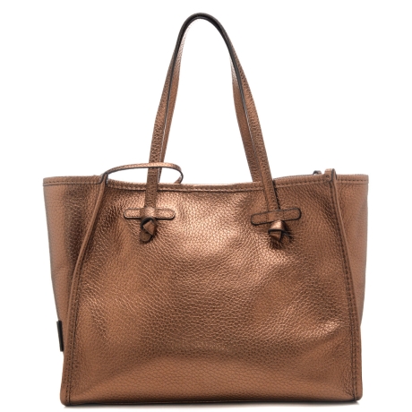 borsa a spalla da donna MARCELLA in tessuto laminato toasted