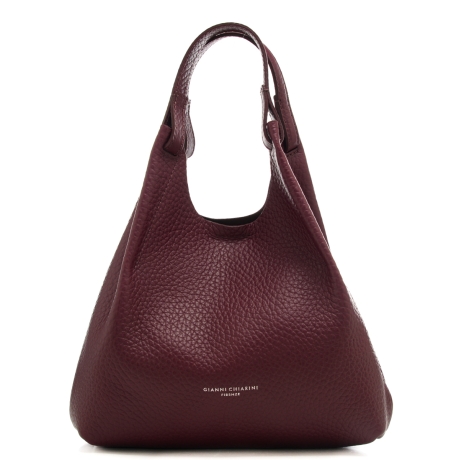 borsa a spalla da donna dua con tracolla e pochette rosso vino 