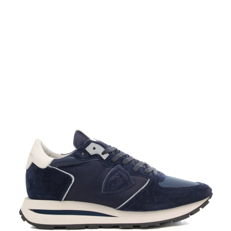 sneakers da uomo TROPEZ HAUTE LOW con inserti in suede blu 