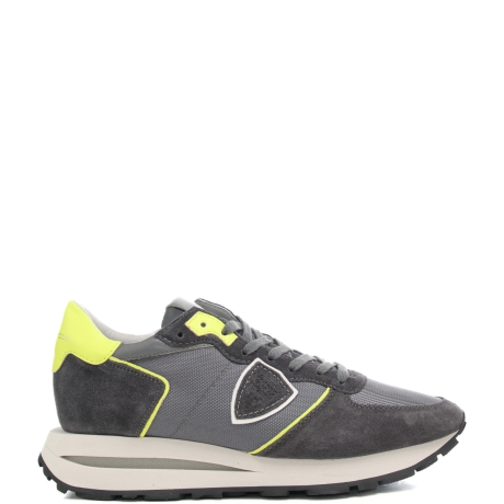 sneakers da uomo tropez haute low con inserti in suede grigio 