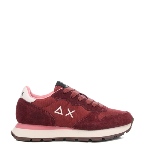 sneakers da donna ally solid con logo sulla parte esterna e sul retro bordeaux 