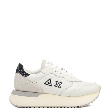sneakers da donna BIG ALLY con micro strass sul retro bianco panna 