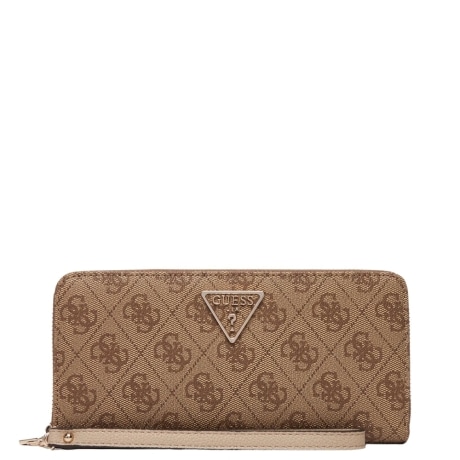 portafoglio grande da donna con stampa logo 4G all over latte logo 
